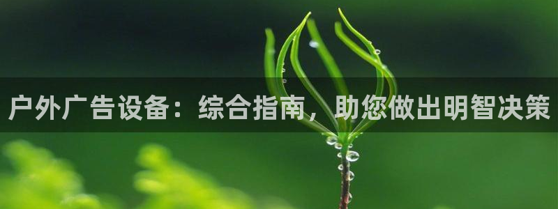杏宇平台招商电话号码：户外广告设备：综合指南，助您做出明智决策