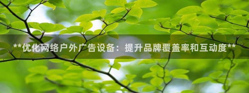 杏宇平台怎么样赚钱：**优化网络户外广告设备：提升品牌覆盖率和互动度**