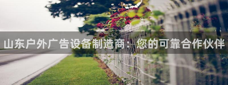 杏宇平台注册登录：山东户外广告设备制造商：您的可靠合作伙伴