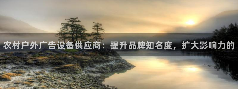 杏宇平台代理多少钱一个：农村户外广告设备供应商：提升品牌知名度，扩大影响力的