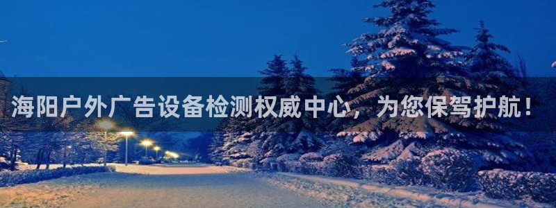 杏宇平台总代理：海阳户外广告设备检测权威中心，为您保驾护航！