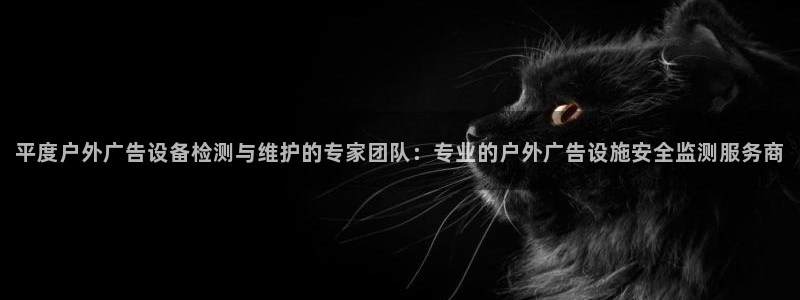 杏宇平台是什么：平度户外广告设备检测与维护的专家团队：专业的户外广告设施安全监测服务商