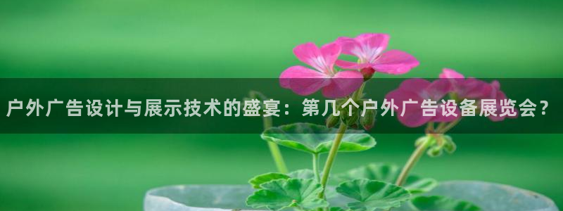 杏宇平台开户：户外广告设计与展示技术的盛宴：第几个户外广告设备展览会？