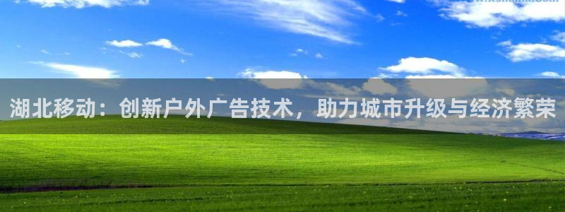 杏宇平台注册地址在哪里：湖北移动：创新户外广告技术，助力城市升级与经济繁荣