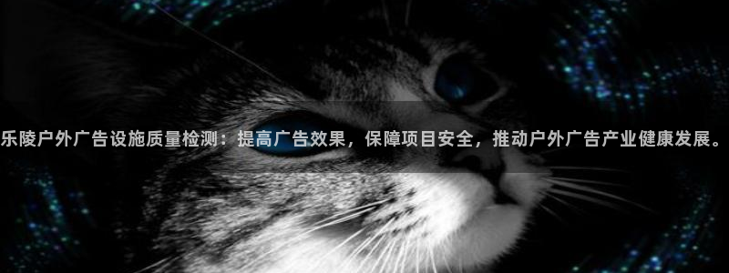 杏宇平台官网注册：乐陵户外广告设施质量检测：提高广告效果，保障项目安全，推动户外广告产业健康发展。