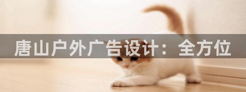 杏宇平台注册登录：唐山户外广告设计：全方位