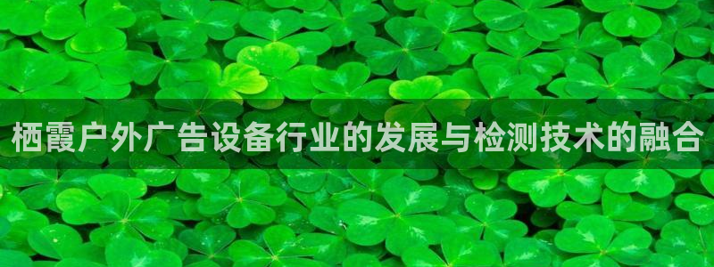 杏宇平台招商电话号码：栖霞户外广告设备行业的发展与检测技术的融合