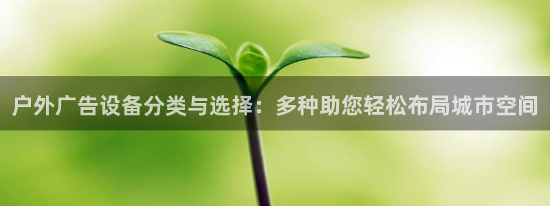 杏宇平台登录步骤是什么：户外广告设备分类与选择：多种助您轻松布局城市空间