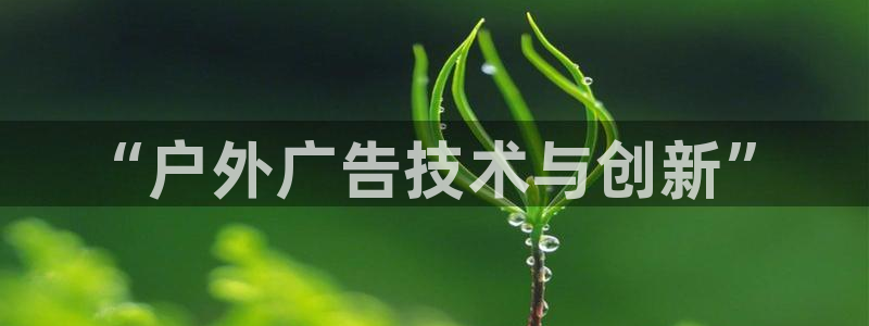 杏宇平台注册地址在哪里：“户外广告技术与创新”