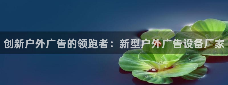 杏宇平台是什么：创新户外广告的领跑者：新型户外广告设备厂家