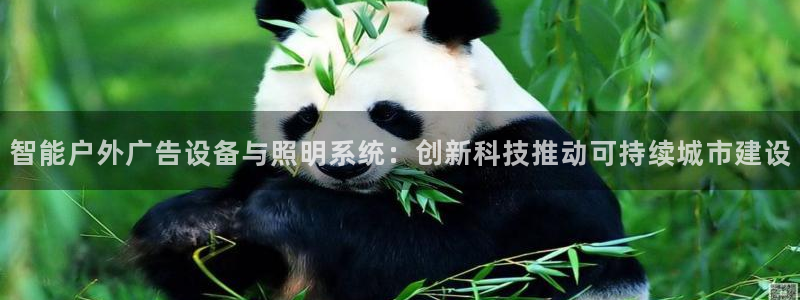 杏宇平台招商：智能户外广告设备与照明系统：创新科技推动可持续城市建设